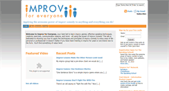 Desktop Screenshot of improvforeveryone.com