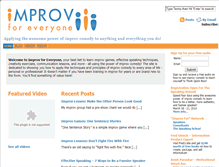 Tablet Screenshot of improvforeveryone.com